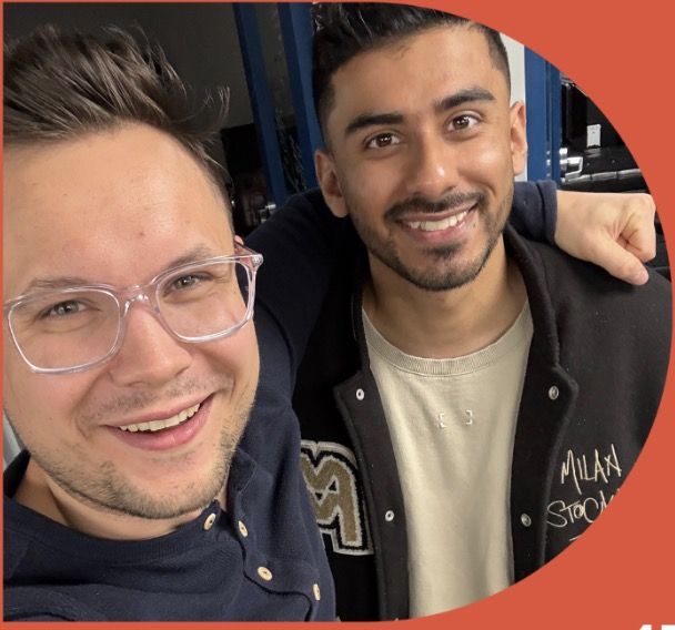 Naz and Qazi, co-founders of Poppy AI